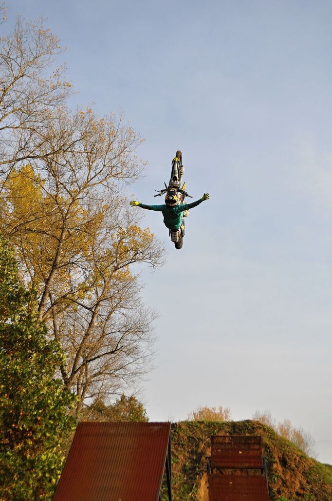 Filip Podmol trénuje na FMX Gladiator Games