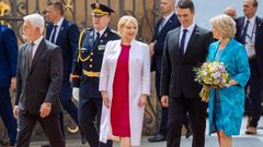 Slovenská prezidentka Zuzana Čaputová na poslední návštěvě Česka a prezidenta Petra Pavla na Pražském hradě