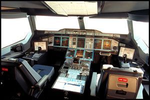 Pilotní kabina Airbusu A380