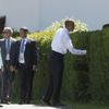 Obama - Merkelová - summit G7 - Bavorsko