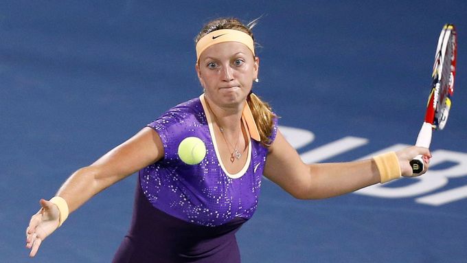Petra Kvitová nedala na turnaji v Dubaji šanci ani Dánce Caroline Wozniacké.