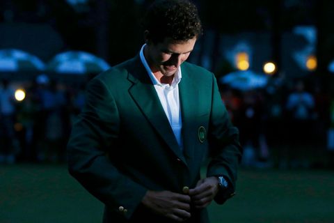 Adam Scott po vítězství na Masters v Augustě