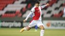 Alexander Bah v prvním zápase 2. kola EL Slavia - Leicester