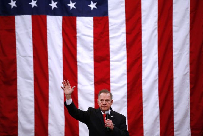 Republikánský kandidát do Senátu Roy Moore