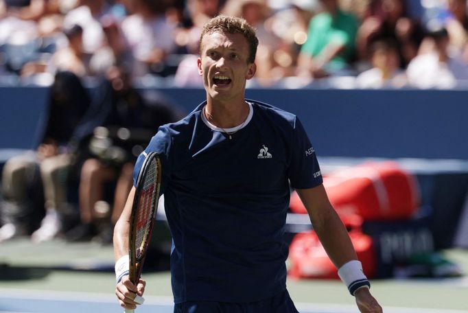 Jiří Lehečka v osmifinále US Open 2025