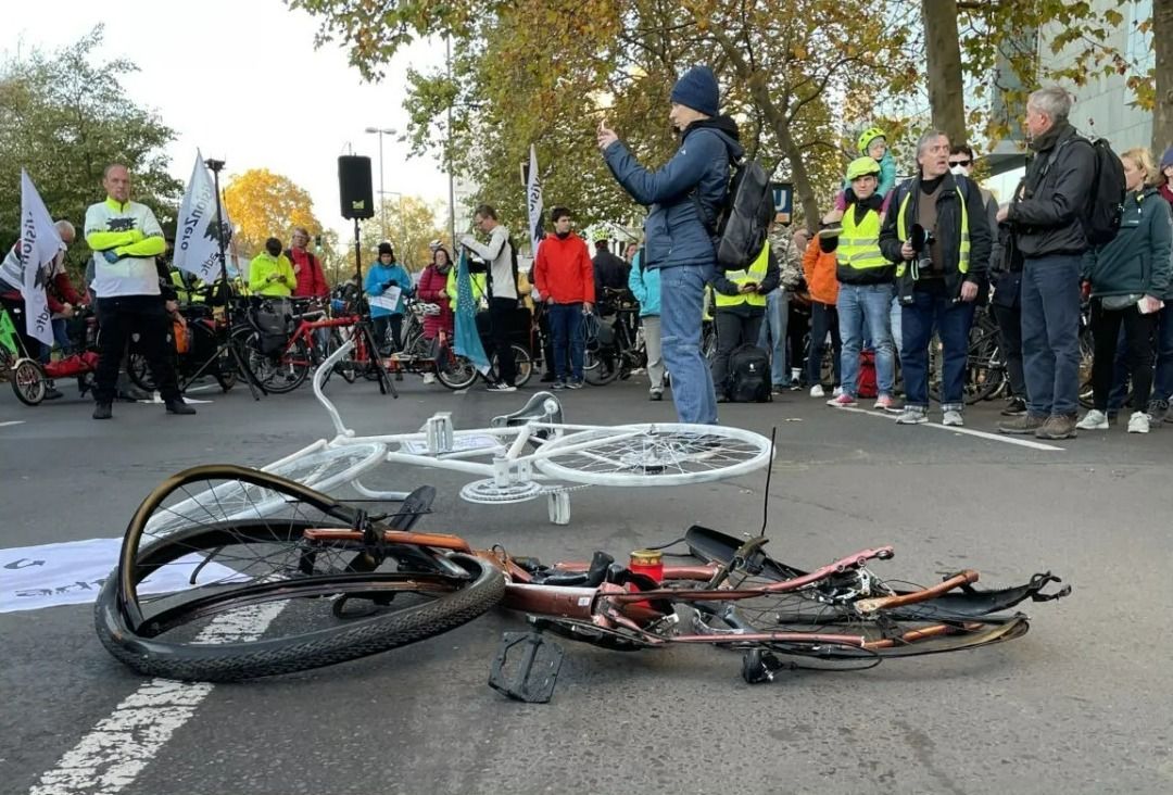 Berlín protest cyklisté