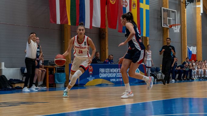 České basketbalistky na mistrovství Evropy do 22 let v Šoproni 2022