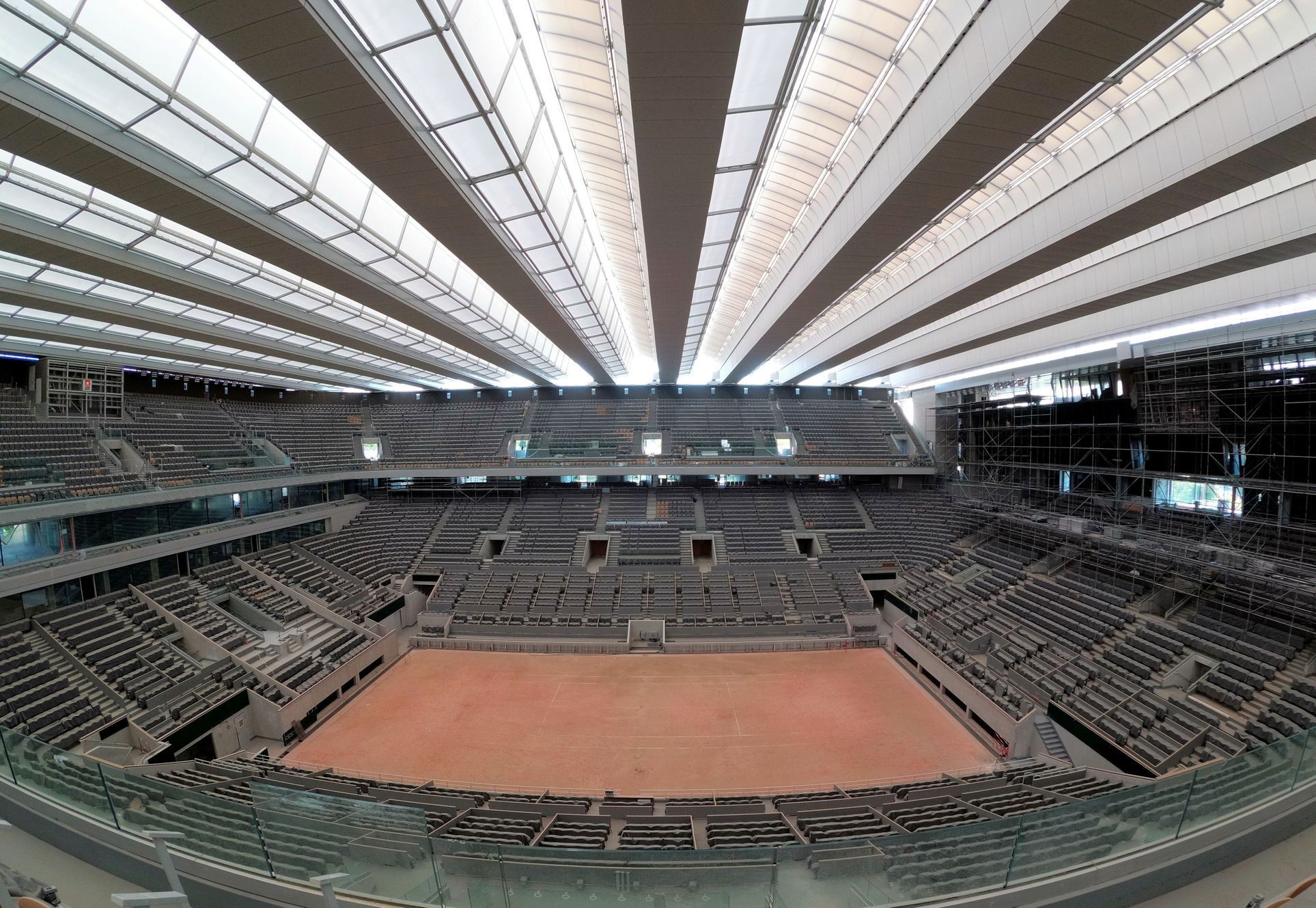 Roland Garros, French Open, renovovaný centrální kurt Philippa Chatriera