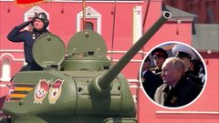 Putin na vojenské přehlídce