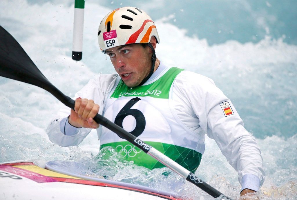 Španěl Samuel Hernanz, semifinále kajakářů na olympiádě v Londýně 2012
