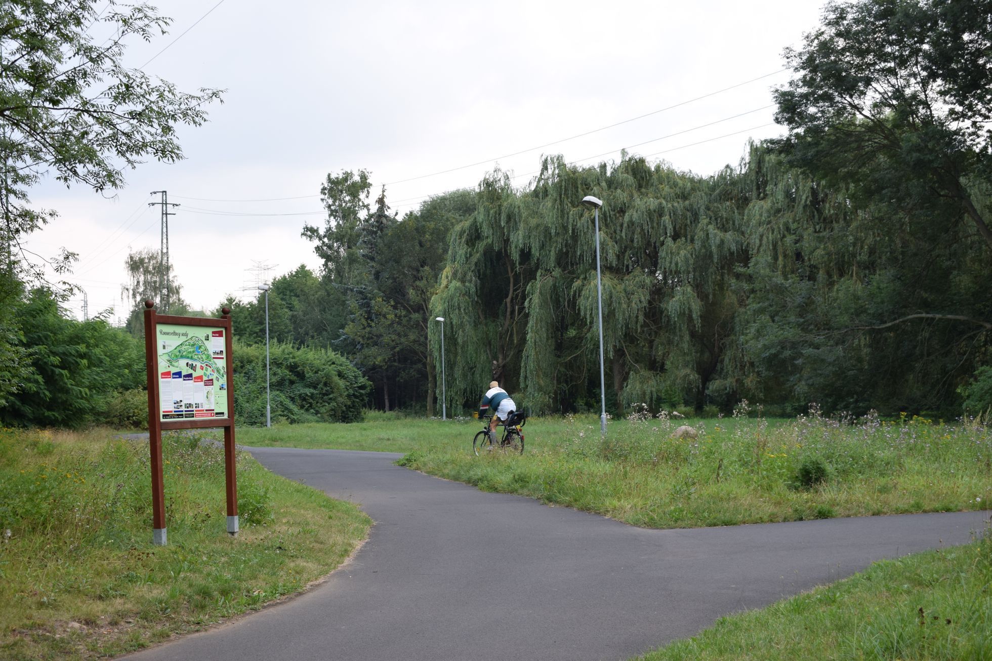 Kadaň, Ústecký kraj, reportáž, Rooseveltovy sady, park, potok