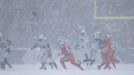 Blizzard při utkání amerického fotbalu Buffalo Bills - Indianapolis Colts