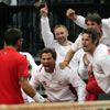 Davis Cup: Česko - Srbsko (radost Srbů)