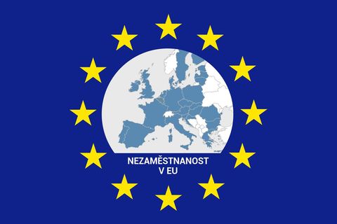 Grafika: Nezaměstnanost v Unii plynule klesá. Velké rozdíly jsou ale ve srovnání s jihem
