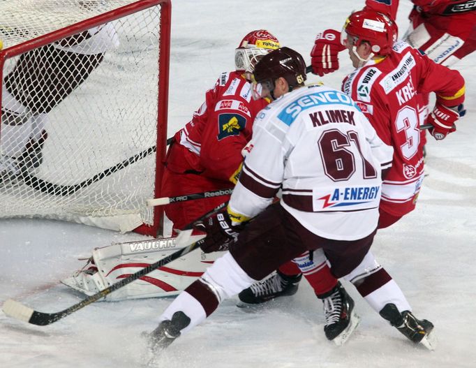 ELH, Sparta - Třinec: Lukáš Klimek (61)