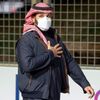 Saúdskoarabský korunní princ Muhammad bin Salmán při závodě formule E v Rijádu 2021