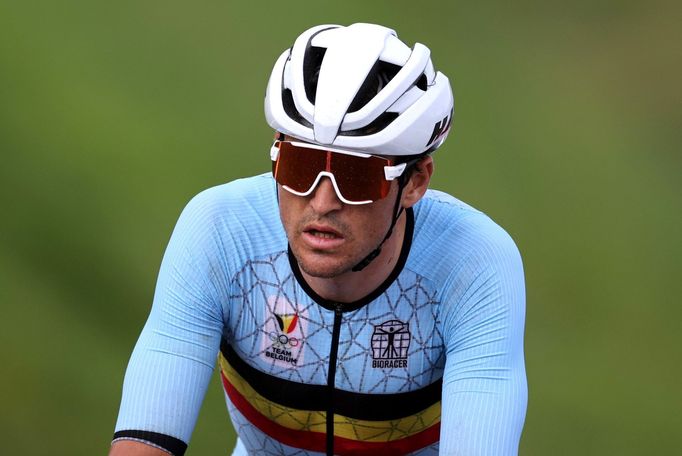 Greg van Avermaet v hromadném závodě mužů na OH 2020