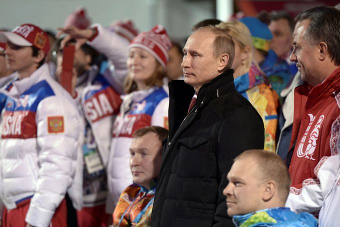 Vladimír Putin s ruskými paralympioniky