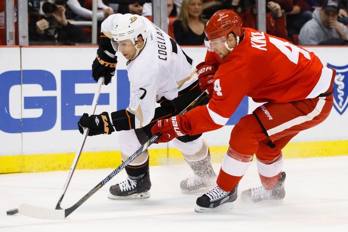 NHL: Anaheim Ducks vs Detroit Red Wings (Kindl a Cogliano)