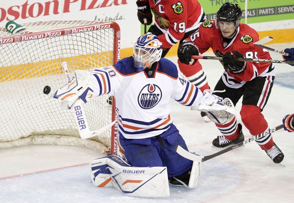 Příprava NHL: Edmonton - Chicago (Dubnyk, Olesz)