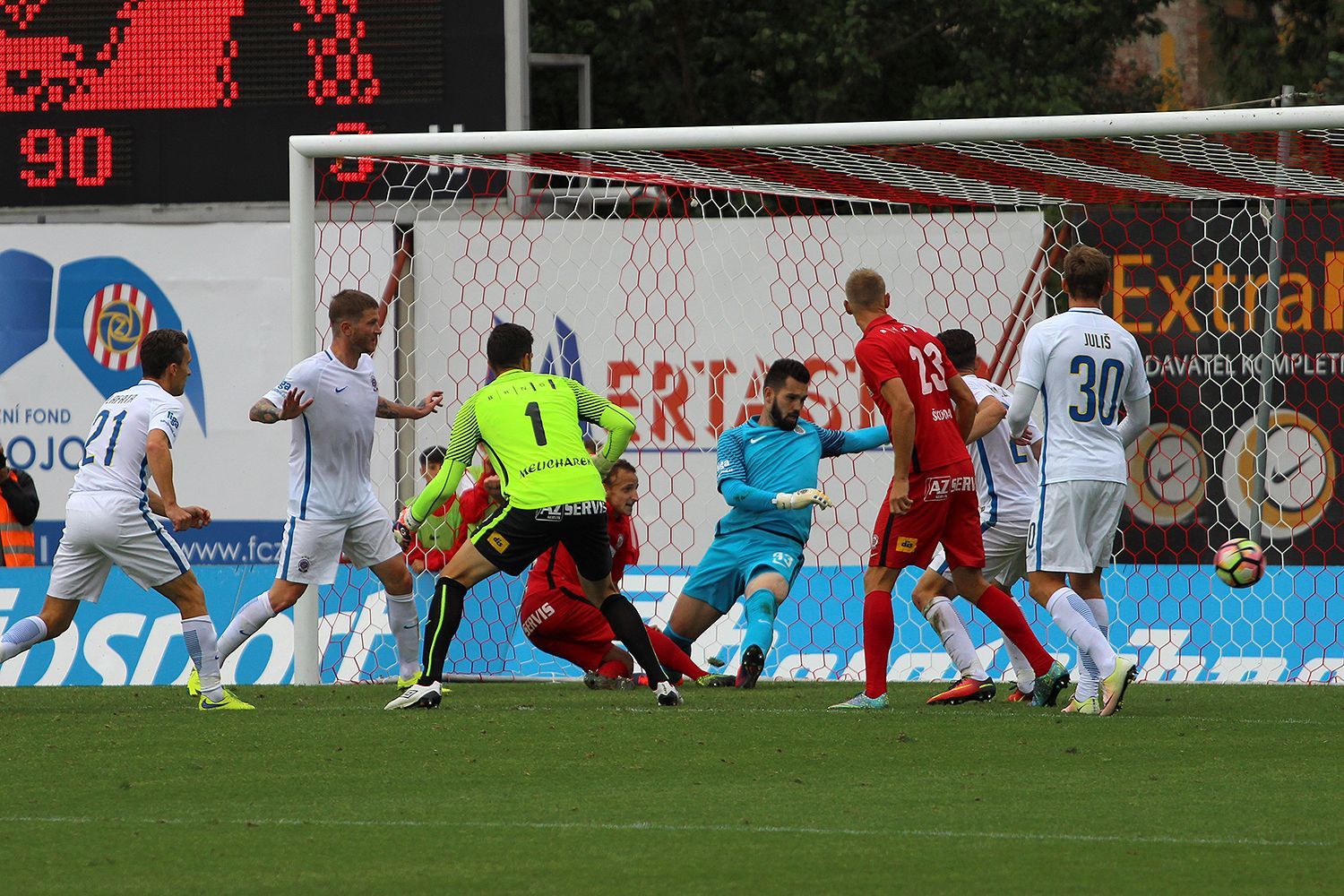 EPL, Zbrojovka-Sparta: gól Brna na 3:3