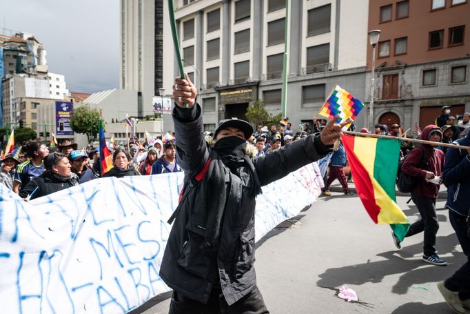 La Paz, Bolívie po rezignaci Evo Moralese