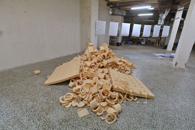 Část výstavy nazvaná Expozice Kouzelný les kulis.