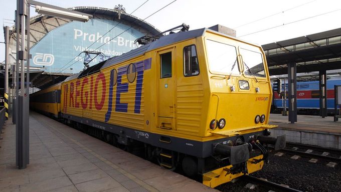 Vlak společnosti RegioJet (ilustrační foto).