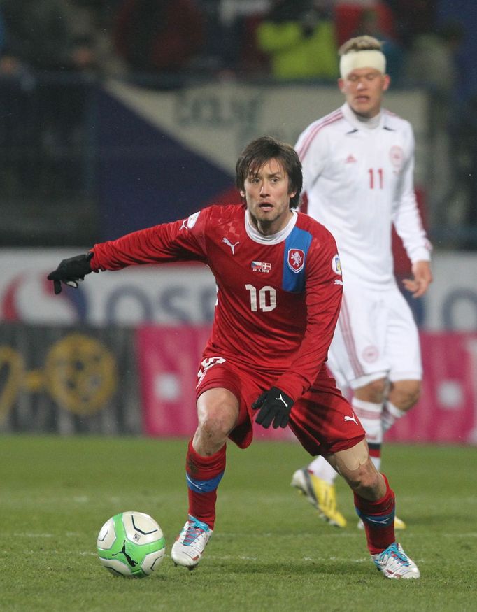 Fotbal, Česko - Dánsko: Tomáš Rosický