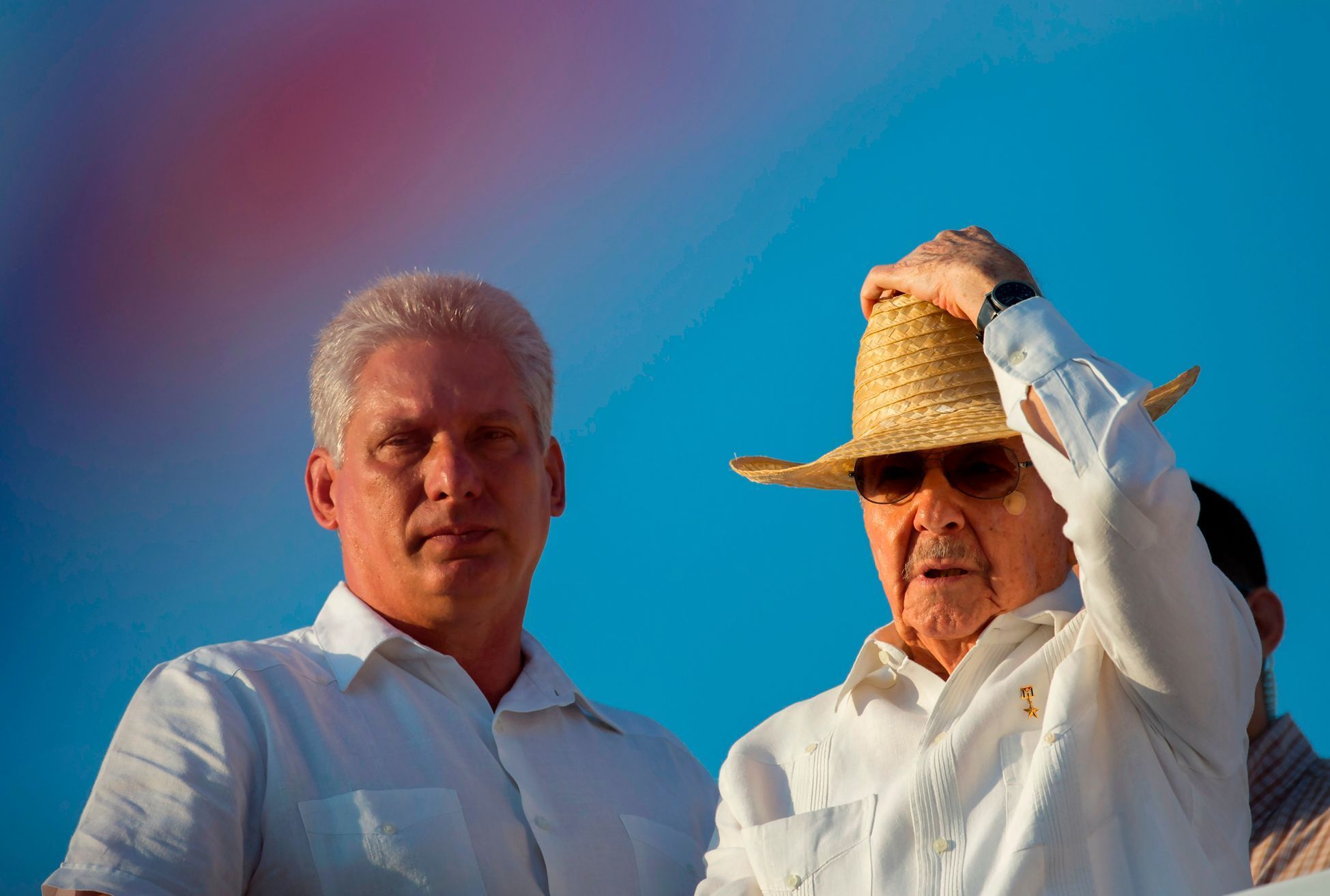 Miguel Díaz-Canel a Raúl Castro v roce 2016.