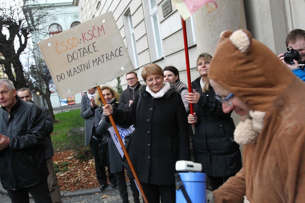 Demonstrace starostů Středočeského kraje 23.11.2015