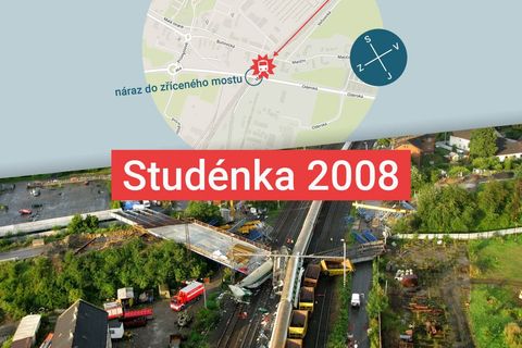 Grafika: Náraz, chvíli ticho a pak nářek raněných. Za Studénku dosud nikdo nepyká