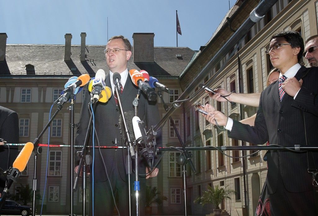 Petr Nečas - tisková konference po jmenování premiérem