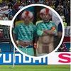 Angličtí nudisté při penaltovém rozstřelu Anglie- Itálie