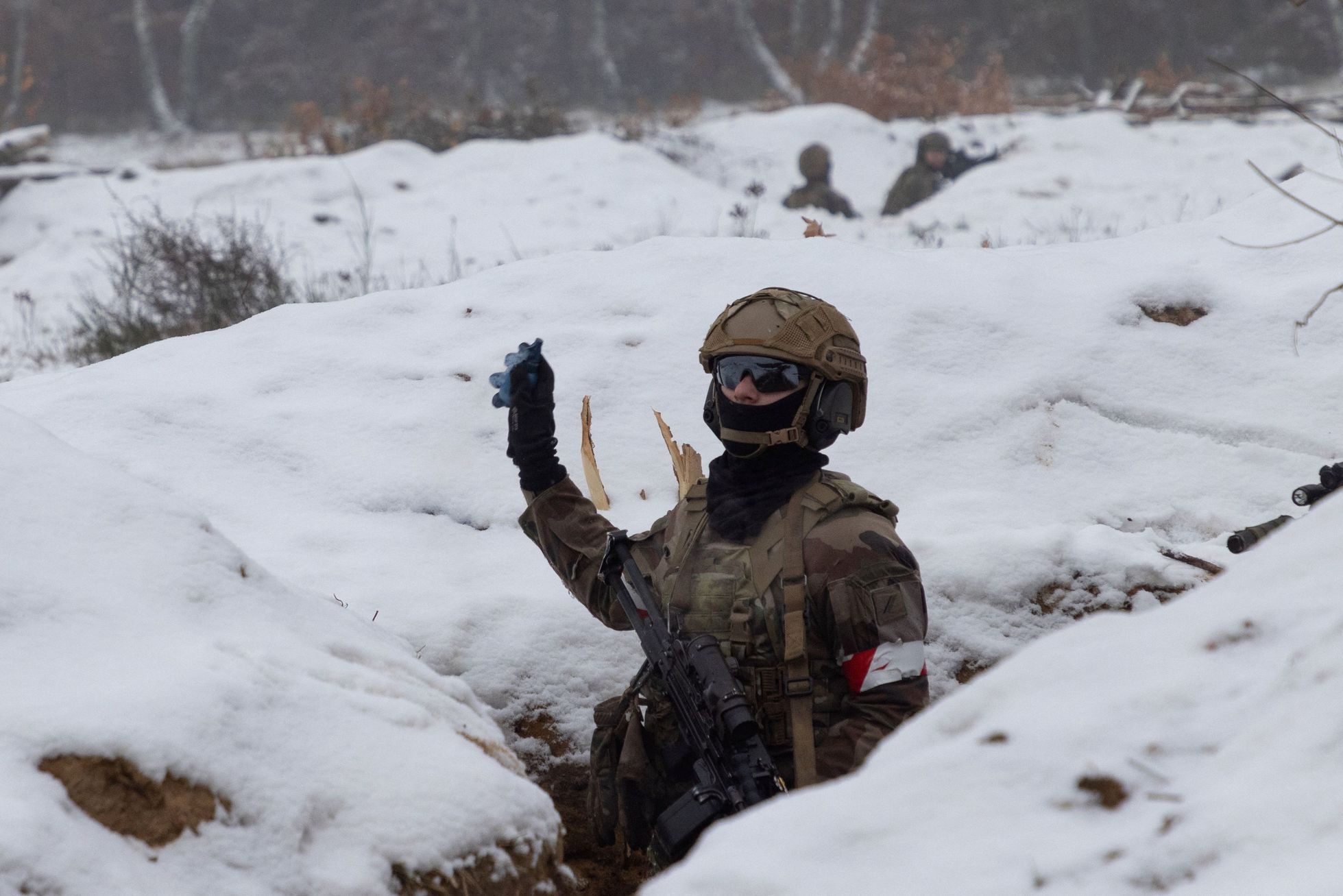 ukrajina armáda voják cvičení