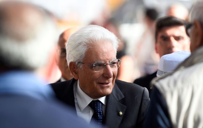 Rok od pádu mostu v Janově. Italský prezident Sergio Mattarella.