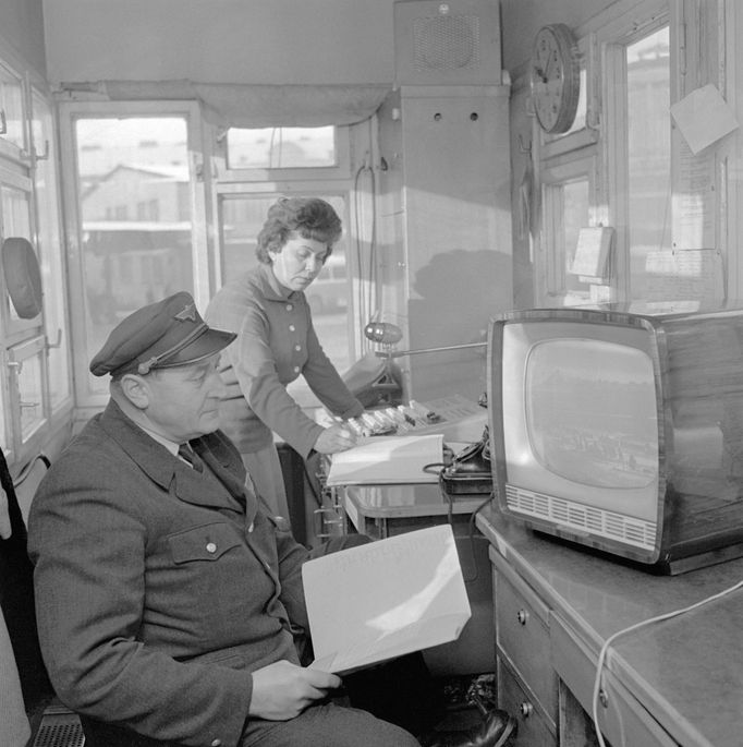 Autobusové nádraží Florenc, rok 1962.