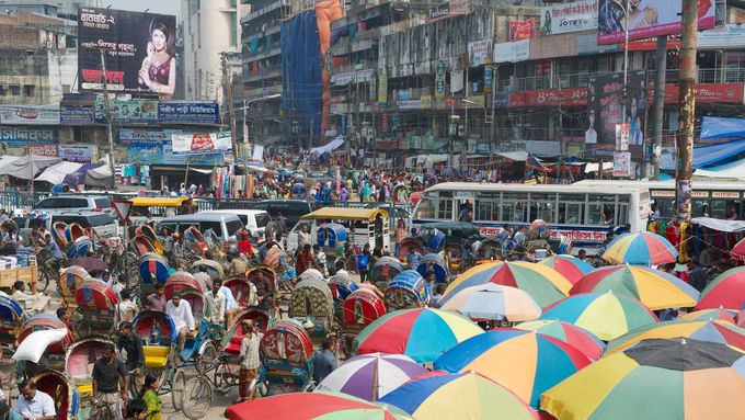 Populace hlavního města Bangladéše Dháky se může do dvaceti let zdvojnásobit.