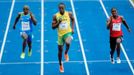 Usain Bolt v rozbězích na MS v Berlíně