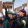 Stávka odborů, protest, demonstrace, pochod