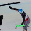 Americký sjezdař Ted Ligety slaví vítězství v superkombinaci