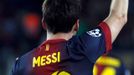 Barcelona - Spartak Moskva, Messi slaví gól