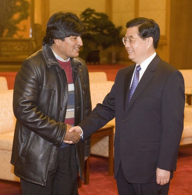 Evo Morales v Číně