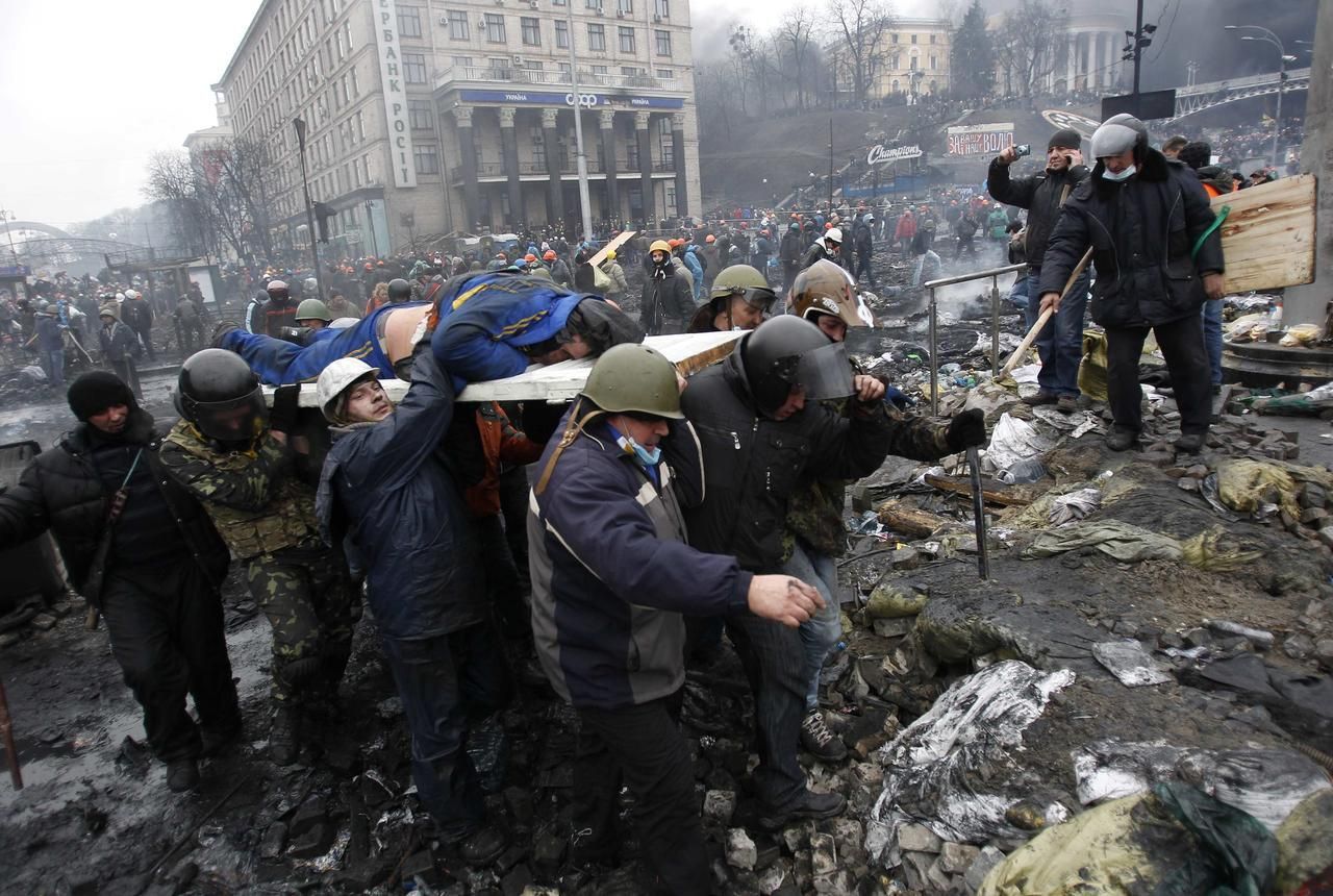 Ukrajina - Kyjev - nepokoje - 20. 2.