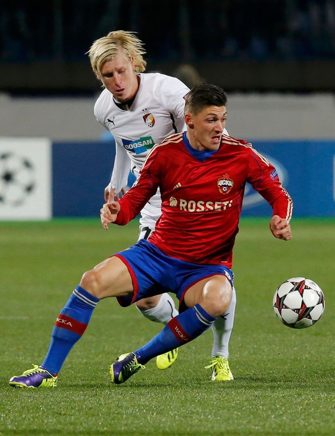 LM, CSKA Moskva - Plzeň: Steven Zuber - František Rajtoral