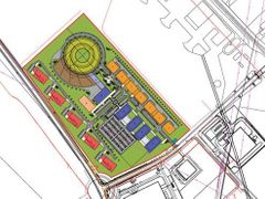 Předběžné plány na rozmístění budov synchrotronu na Černovické terase v Brně už jsou připravené.