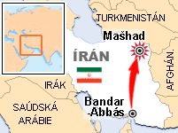 Mapa Írán