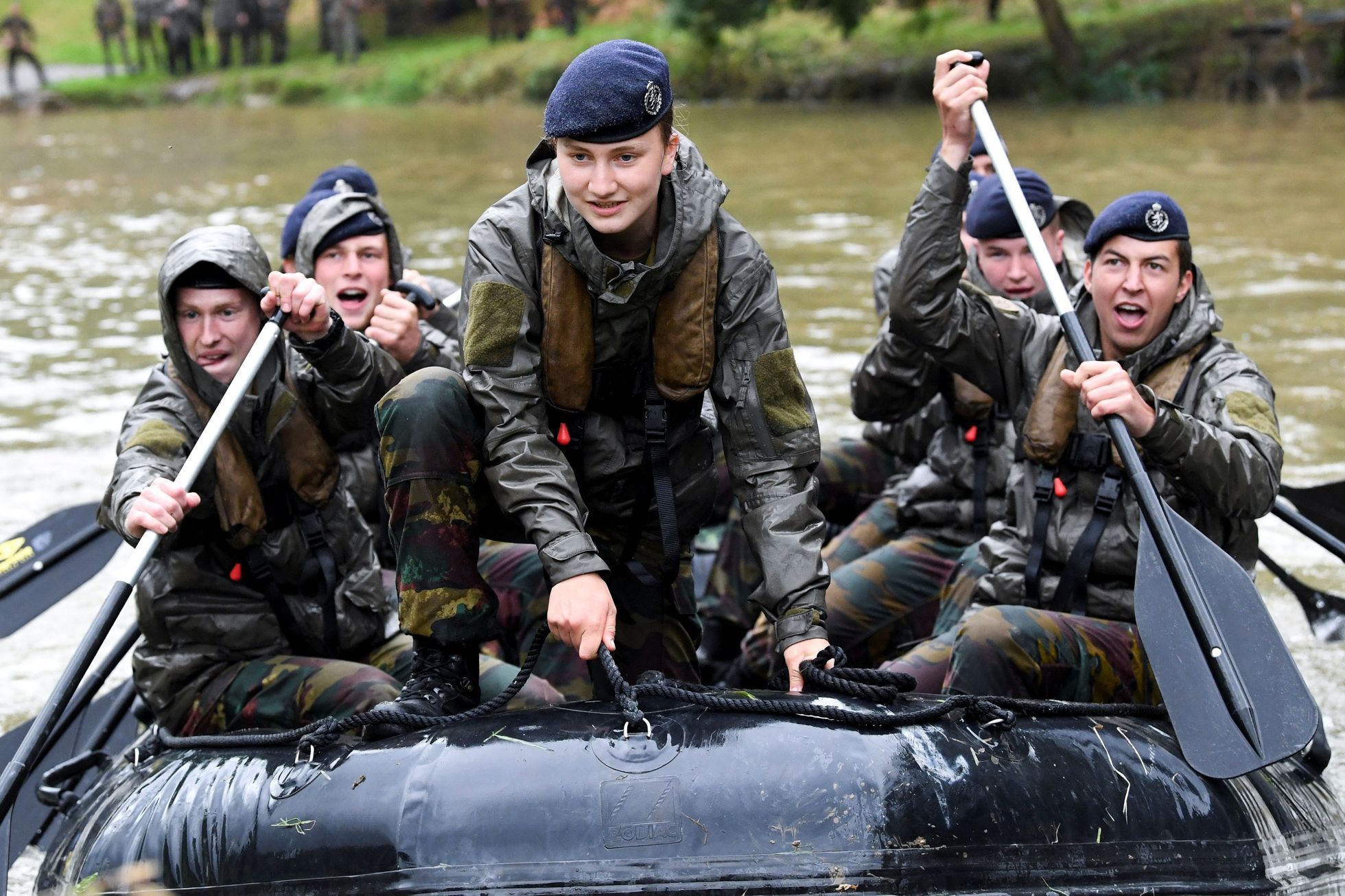 Belgium's Crown Princess Elisabeth takes part in a three-day internship at  a Commando Training Center in Marche-les-Dames