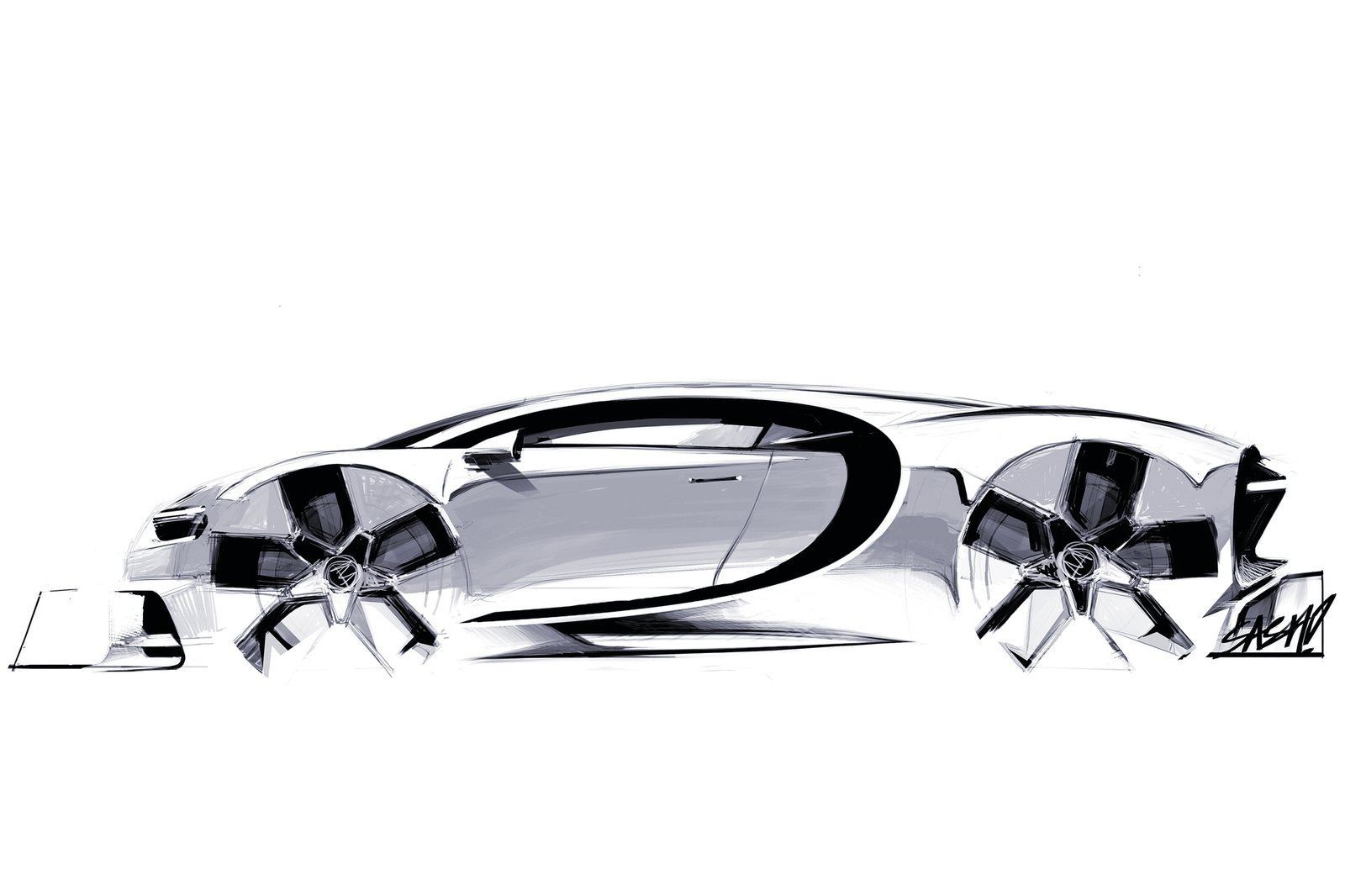 Bugatti Chrion - návrhy designéra