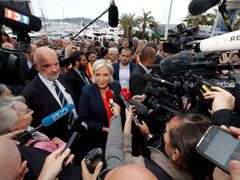 Marine Le Penová v Nice